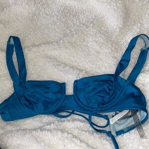 Blue Tie-Back VS bikini top, super cute